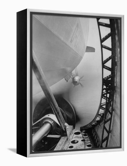 Body of Zeppelin Airship "Hindenburg" Viewed from the Motor Gondola-null-Framed Premier Image Canvas