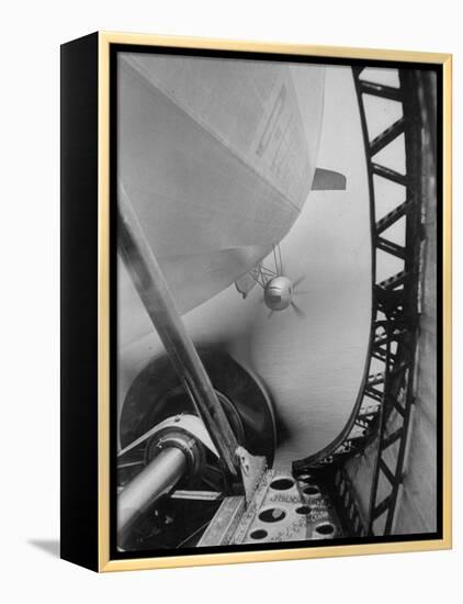 Body of Zeppelin Airship "Hindenburg" Viewed from the Motor Gondola-null-Framed Premier Image Canvas