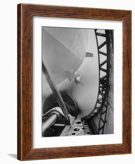 Body of Zeppelin Airship "Hindenburg" Viewed from the Motor Gondola-null-Framed Photographic Print