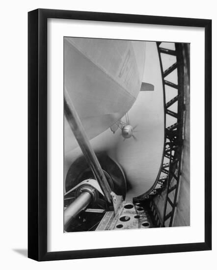 Body of Zeppelin Airship "Hindenburg" Viewed from the Motor Gondola-null-Framed Photographic Print
