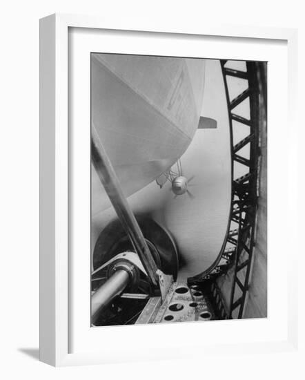 Body of Zeppelin Airship "Hindenburg" Viewed from the Motor Gondola-null-Framed Photographic Print