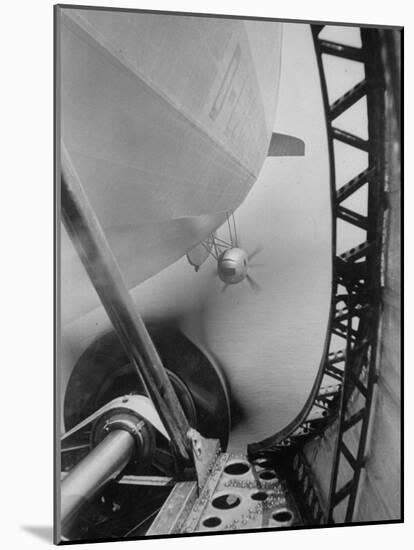 Body of Zeppelin Airship "Hindenburg" Viewed from the Motor Gondola-null-Mounted Photographic Print