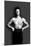 Bodybuilder in Pants with Bared Torso-null-Mounted Art Print