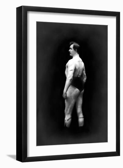 Bodybuilder's Back and Partial Left Profile-null-Framed Premium Giclee Print