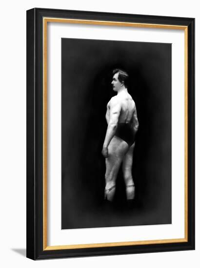 Bodybuilder's Back and Partial Left Profile-null-Framed Premium Giclee Print