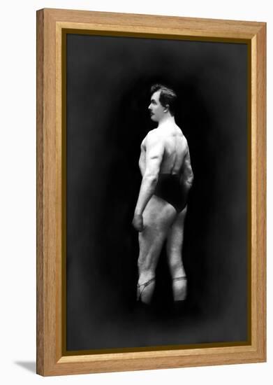 Bodybuilder's Back and Partial Left Profile-null-Framed Stretched Canvas