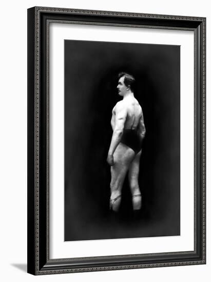 Bodybuilder's Back and Partial Left Profile-null-Framed Art Print
