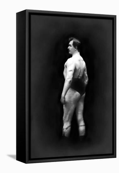 Bodybuilder's Back and Partial Left Profile-null-Framed Stretched Canvas