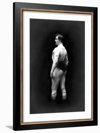 Bodybuilder's Back and Partial Left Profile-null-Framed Art Print