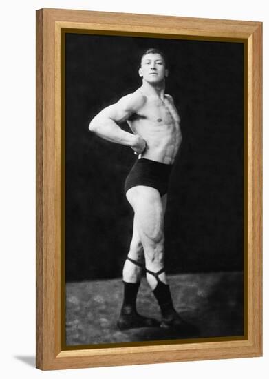 Bodybuilder's Right Profile-null-Framed Stretched Canvas
