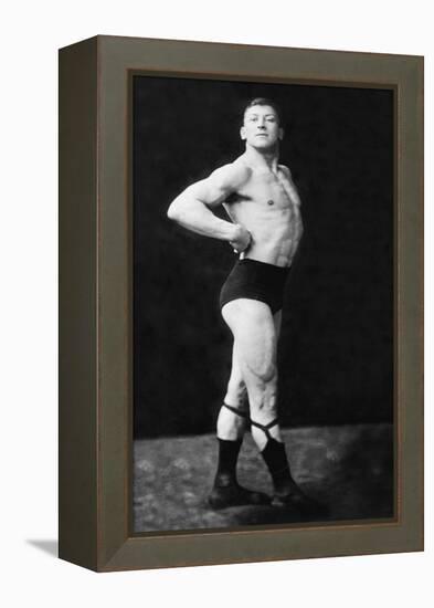 Bodybuilder's Right Profile-null-Framed Stretched Canvas