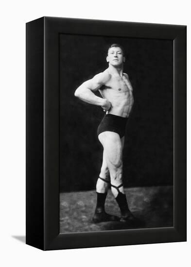 Bodybuilder's Right Profile-null-Framed Stretched Canvas