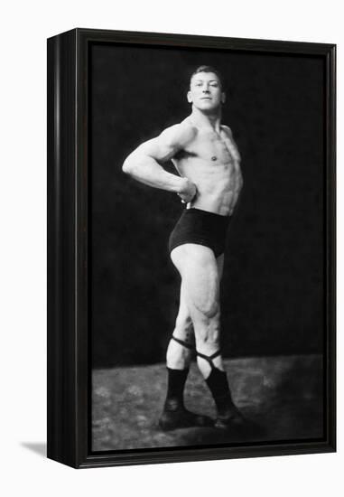 Bodybuilder's Right Profile-null-Framed Stretched Canvas