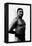 Bodybuilder's Shadowed Torso-null-Framed Stretched Canvas