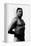 Bodybuilder's Shadowed Torso-null-Framed Stretched Canvas