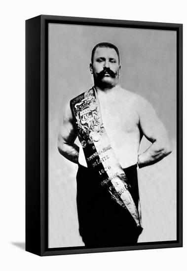 Bodybuilder Wearing Bandolier of Victory-null-Framed Stretched Canvas