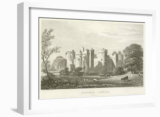 Bodyham Castle, Sussex (Engraving)-English School-Framed Giclee Print