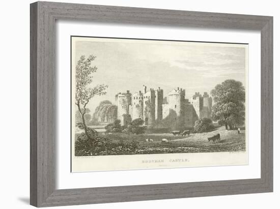 Bodyham Castle, Sussex (Engraving)-English School-Framed Giclee Print