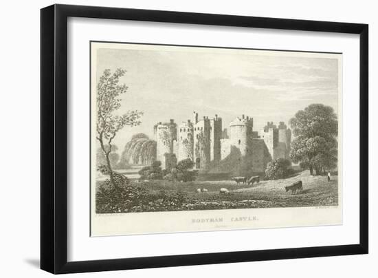 Bodyham Castle, Sussex (Engraving)-English School-Framed Giclee Print