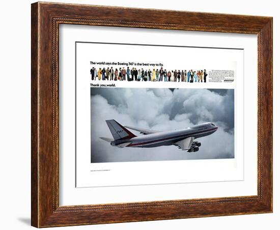 Boein - Thank You World - ad-null-Framed Art Print