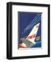 Boeing 707 - Fly TWA (Trans World Airlines)-David Klein-Framed Art Print