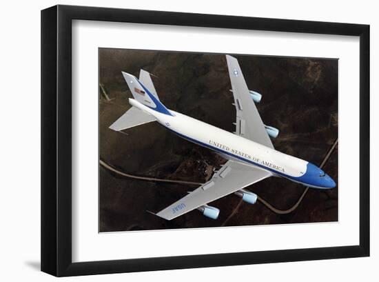 Boeing 747-200B Air Force One-null-Framed Art Print