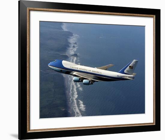 Boeing 747-200B Air Force One-null-Framed Art Print