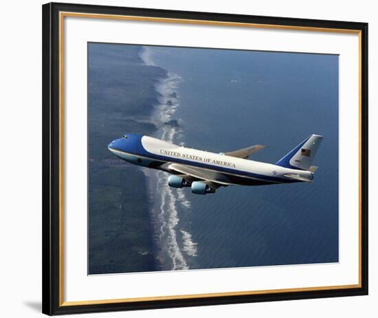 Boeing 747-200B Air Force One-null-Framed Art Print