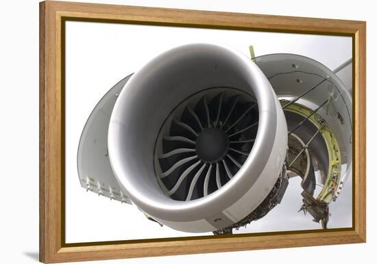 Boeing 747-8 Engine Cowling-Mark Williamson-Framed Premier Image Canvas