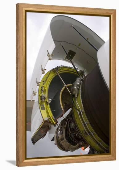 Boeing 747-8 Engine Cowling-Mark Williamson-Framed Premier Image Canvas