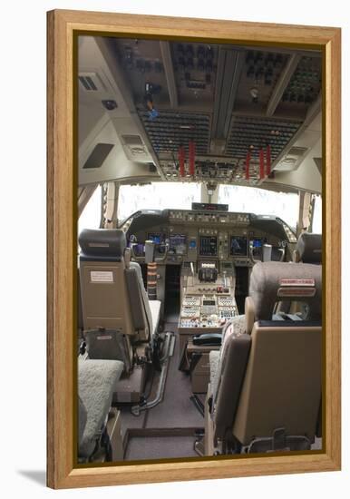 Boeing 747-8 Flight Deck-Mark Williamson-Framed Premier Image Canvas