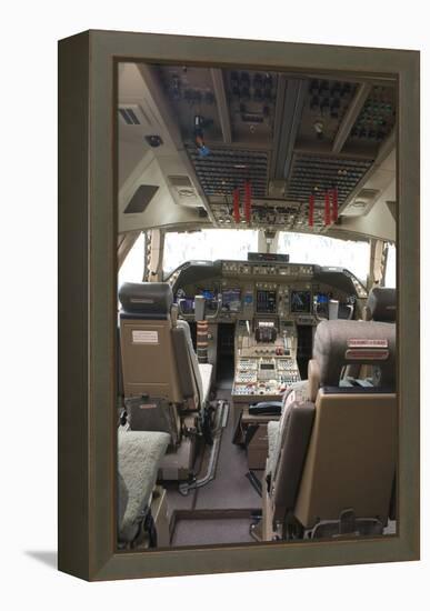 Boeing 747-8 Flight Deck-Mark Williamson-Framed Premier Image Canvas