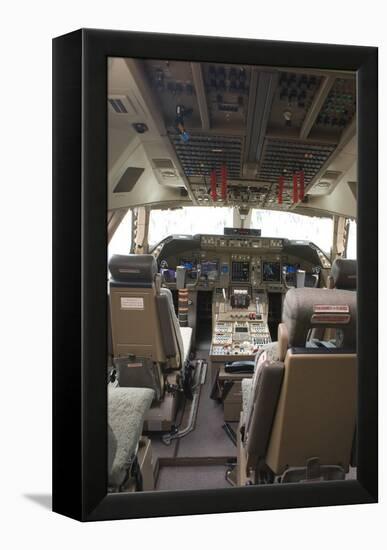 Boeing 747-8 Flight Deck-Mark Williamson-Framed Premier Image Canvas