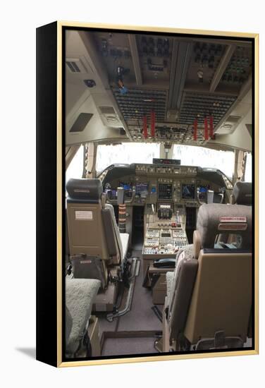 Boeing 747-8 Flight Deck-Mark Williamson-Framed Premier Image Canvas