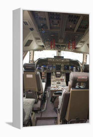 Boeing 747-8 Flight Deck-Mark Williamson-Framed Premier Image Canvas