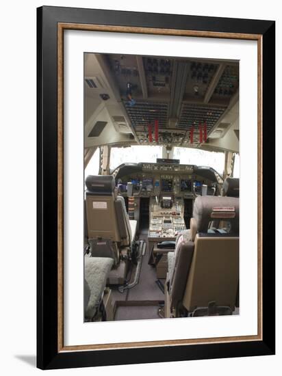 Boeing 747-8 Flight Deck-Mark Williamson-Framed Photographic Print