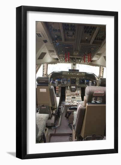 Boeing 747-8 Flight Deck-Mark Williamson-Framed Photographic Print