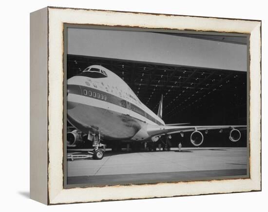 Boeing 747, the World's Largest and Fastest Jetliner at the Boeing Manufacturing Plant-null-Framed Premier Image Canvas