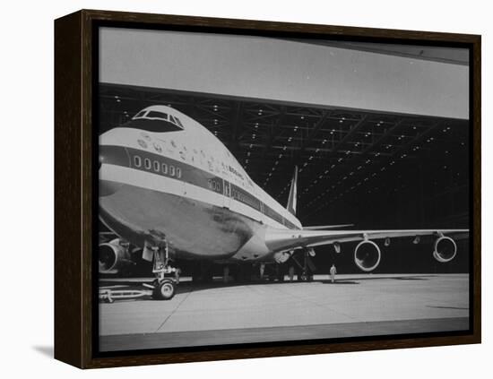 Boeing 747, the World's Largest and Fastest Jetliner at the Boeing Manufacturing Plant-null-Framed Premier Image Canvas