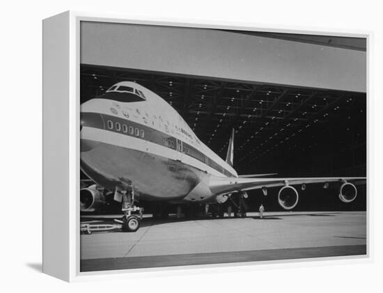 Boeing 747, the World's Largest and Fastest Jetliner at the Boeing Manufacturing Plant-null-Framed Premier Image Canvas