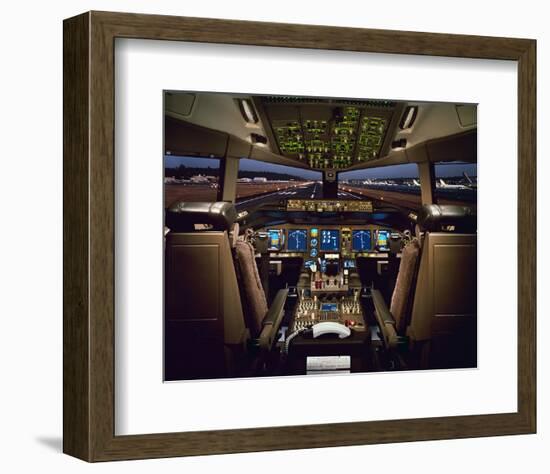 Boeing 777 Flight Deck-null-Framed Premium Giclee Print