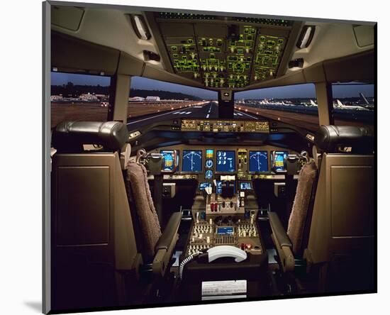 Boeing 777 Flight Deck-null-Mounted Art Print