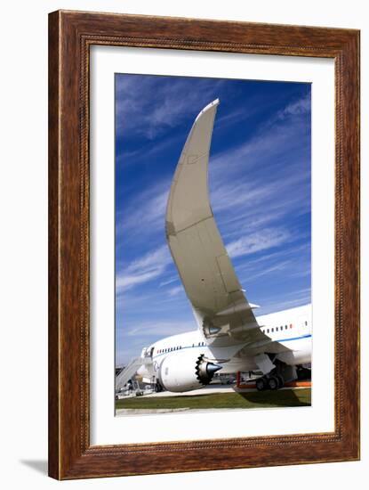 Boeing 787 Dreamliner At Farnborough-Mark Williamson-Framed Photographic Print