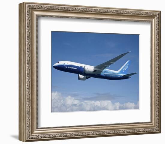 Boeing 787 Dreamliner-null-Framed Art Print