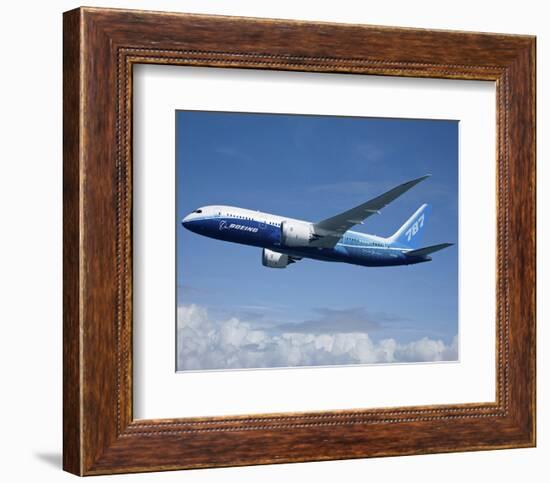 Boeing 787 Dreamliner-null-Framed Art Print