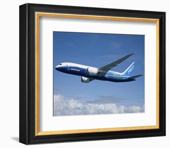 Boeing 787 Dreamliner-null-Framed Art Print