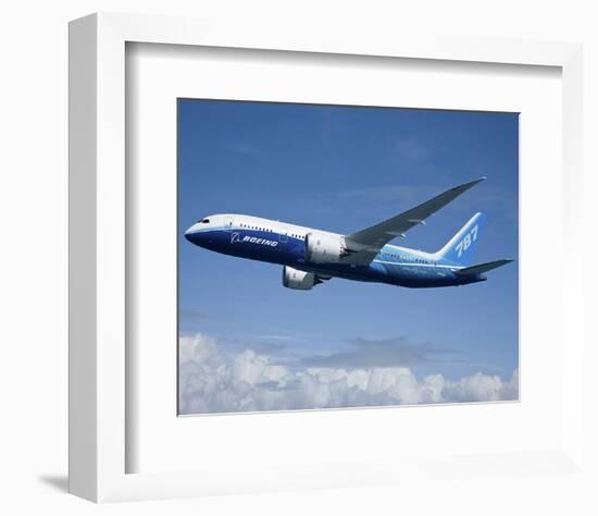 Boeing 787 Dreamliner-null-Framed Art Print