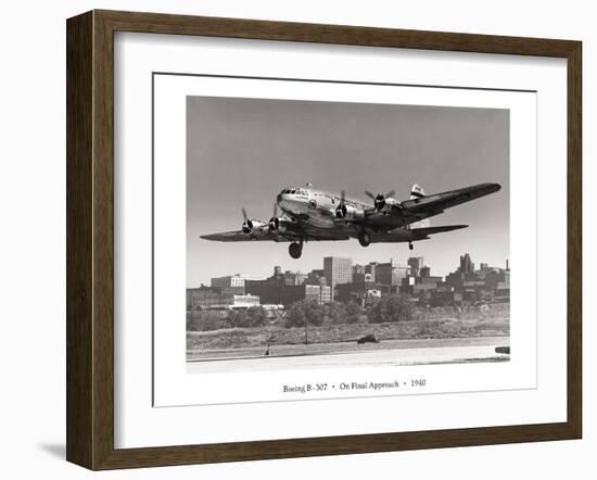 Boeing B-307 on Final Approach, 1940-null-Framed Art Print