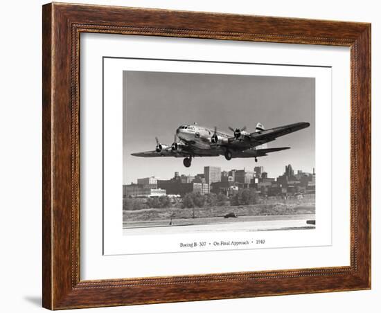 Boeing B-307 on Final Approach, 1940-null-Framed Art Print