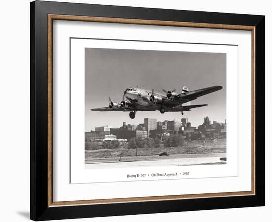 Boeing B-307 on Final Approach, 1940-null-Framed Art Print